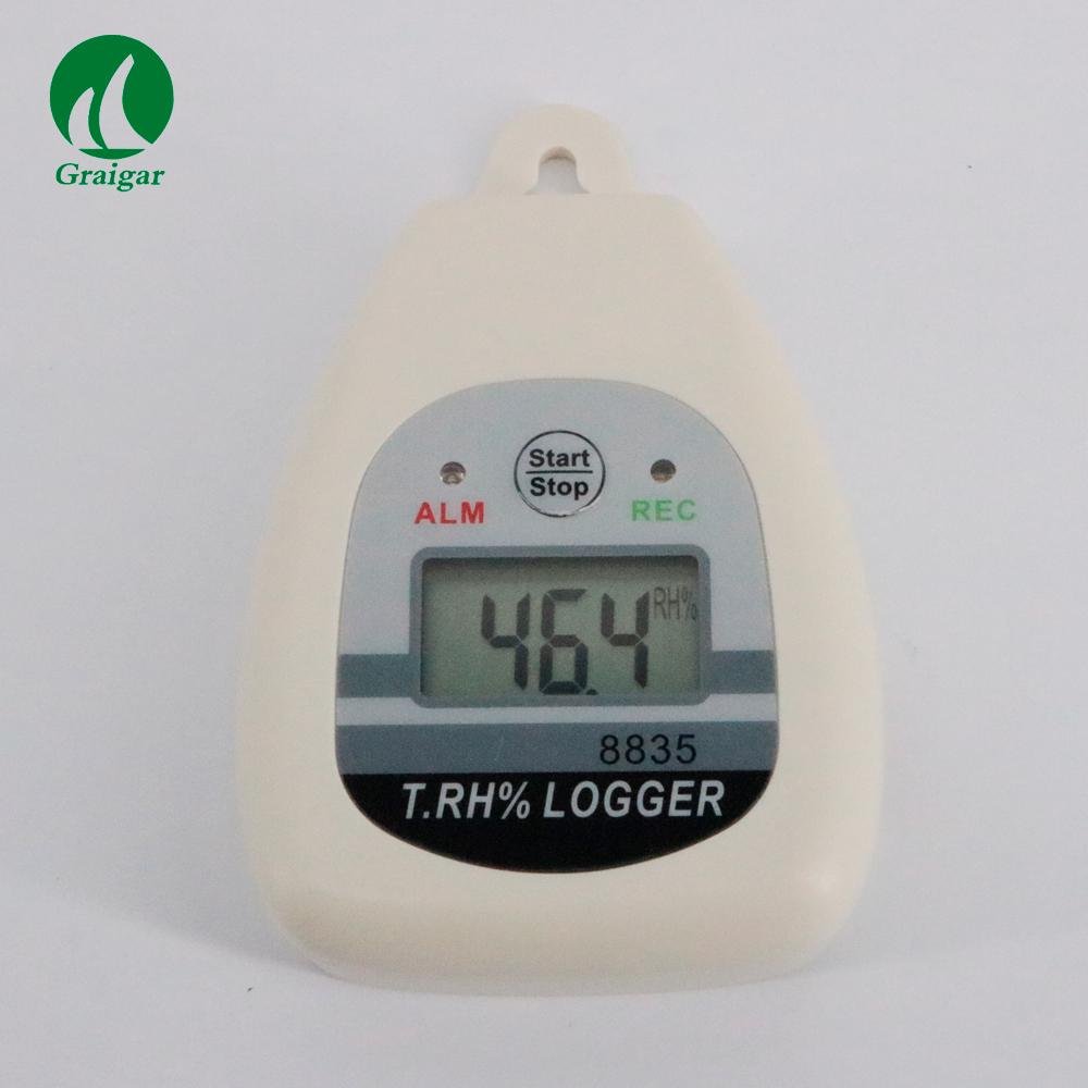 Portable AZ8835 Humidity Data Logger Temperature Recorder Digital LCD Display 9
