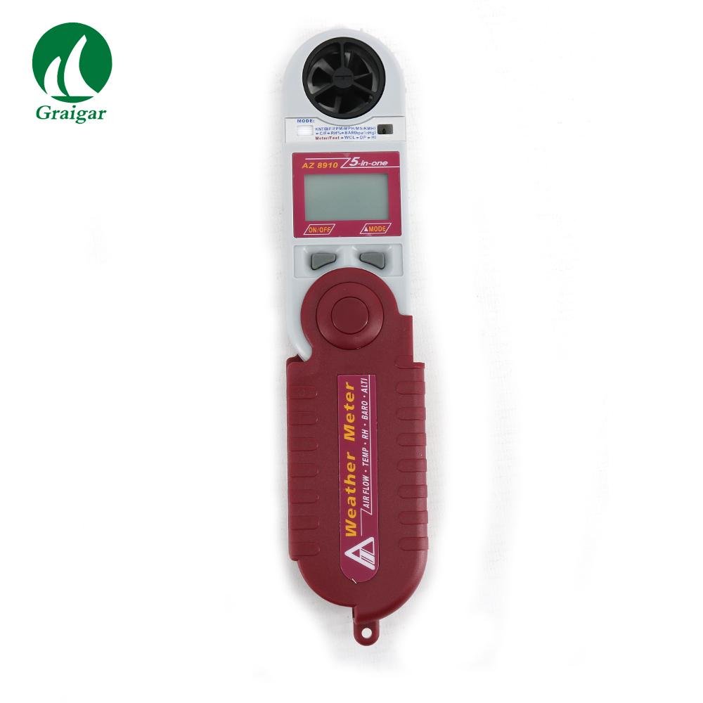 AZ8910 Air Meter Pocket Barometric Anemometer Air Flow Humidity Meter 4