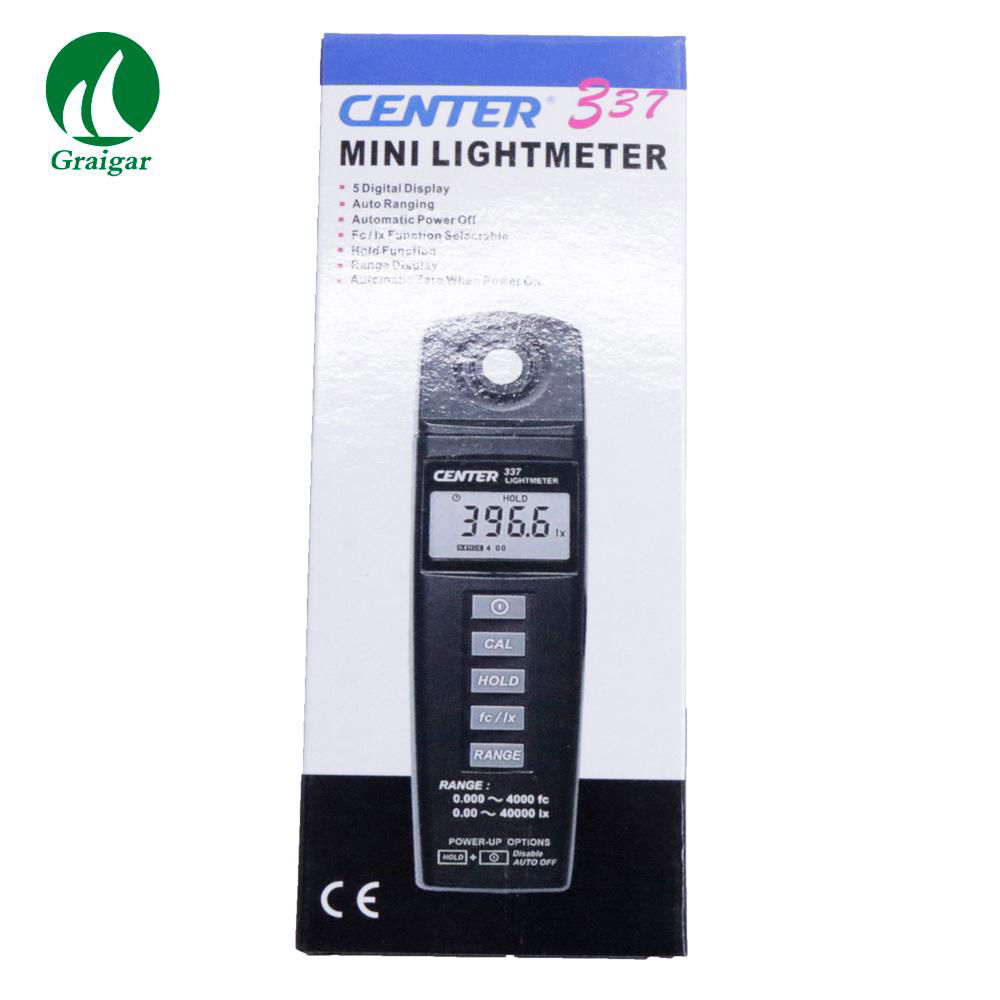 CENTER-337 Light Meter Sample rate: 2 times/sec CENTER337 Lightmeter 2