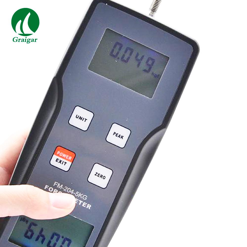 FM204 Pull and Push Dynamometer Tester 3 Units N,kg,lb Force Gauge  5