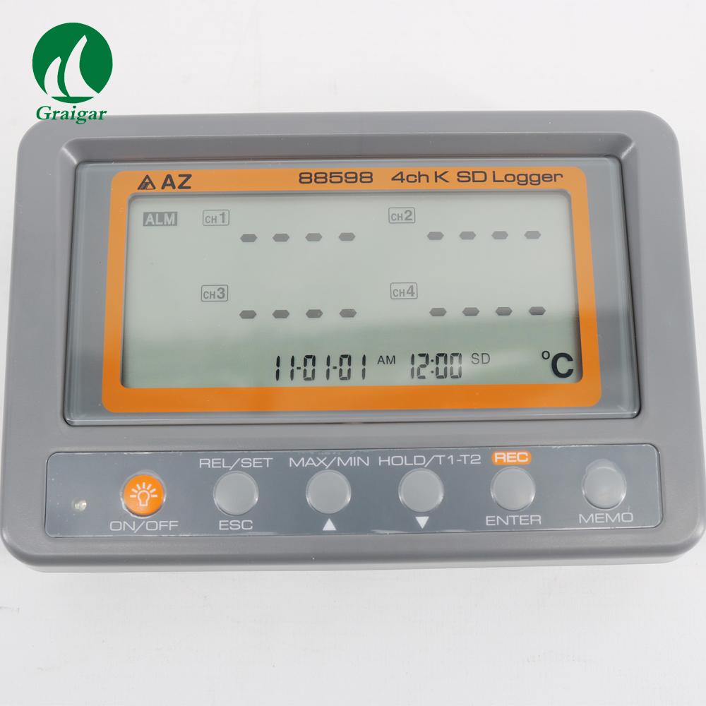 AZ88598 Temperature Recorder 4 Channel K Type Thermometer SD Card Data Logger 3