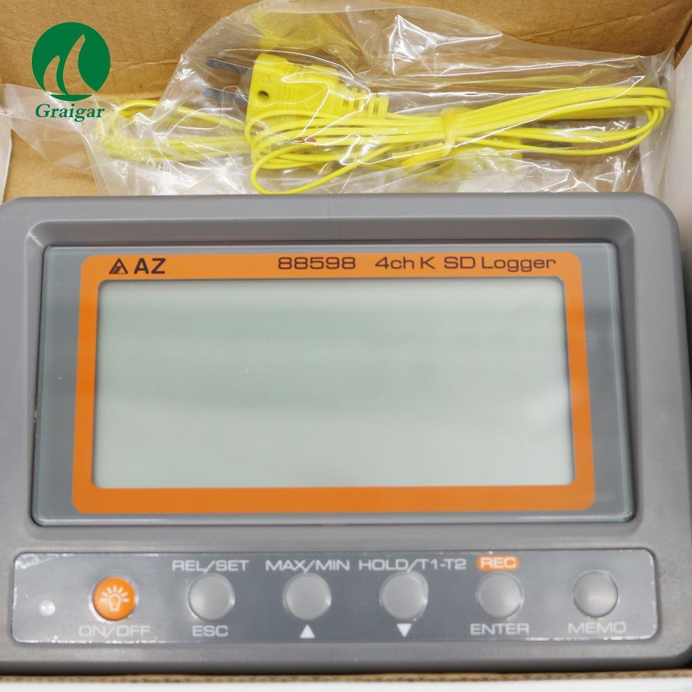AZ88598 Temperature Recorder 4 Channel K Type Thermometer SD Card Data Logger 5