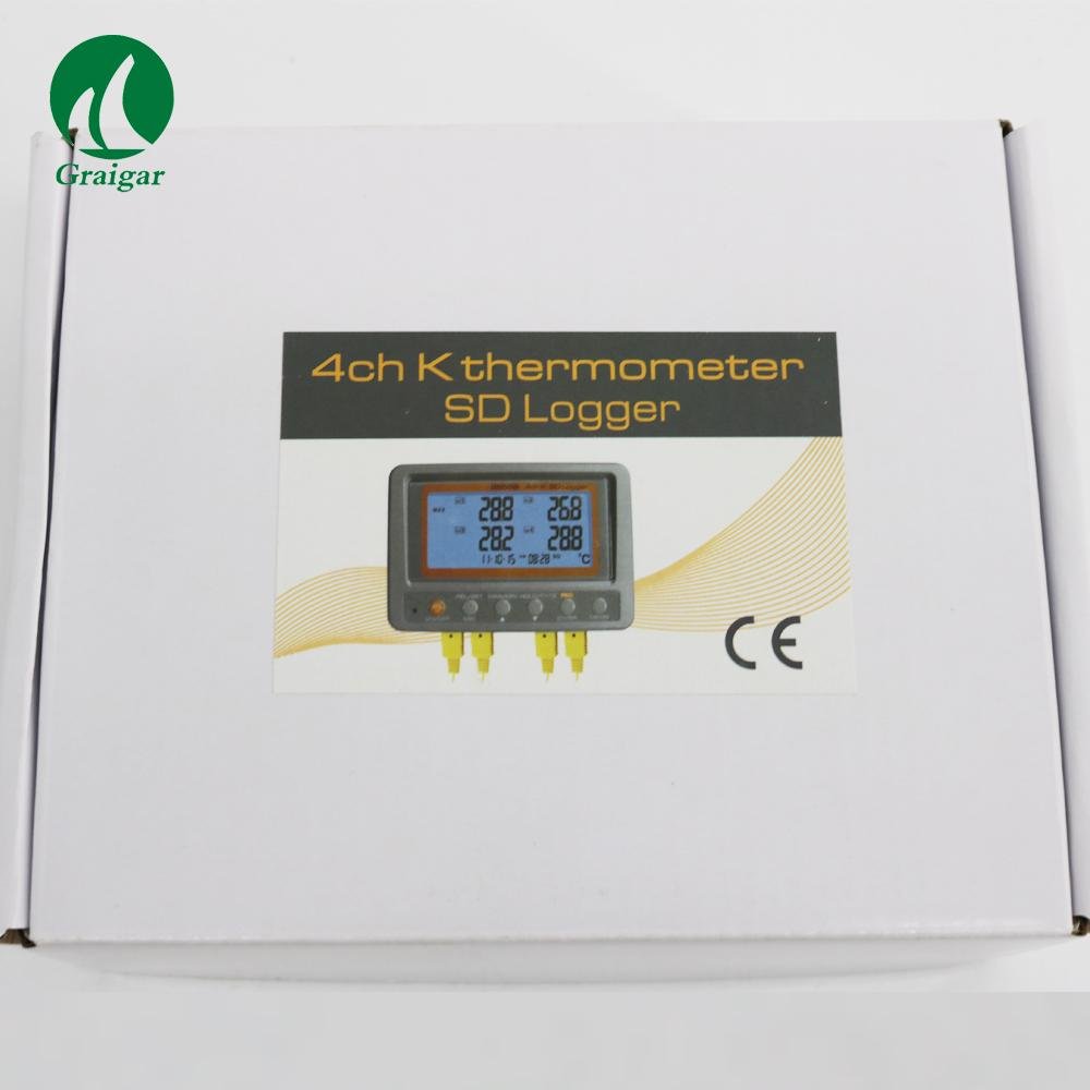 AZ88598 Temperature Recorder 4 Channel K Type Thermometer SD Card Data Logger 13