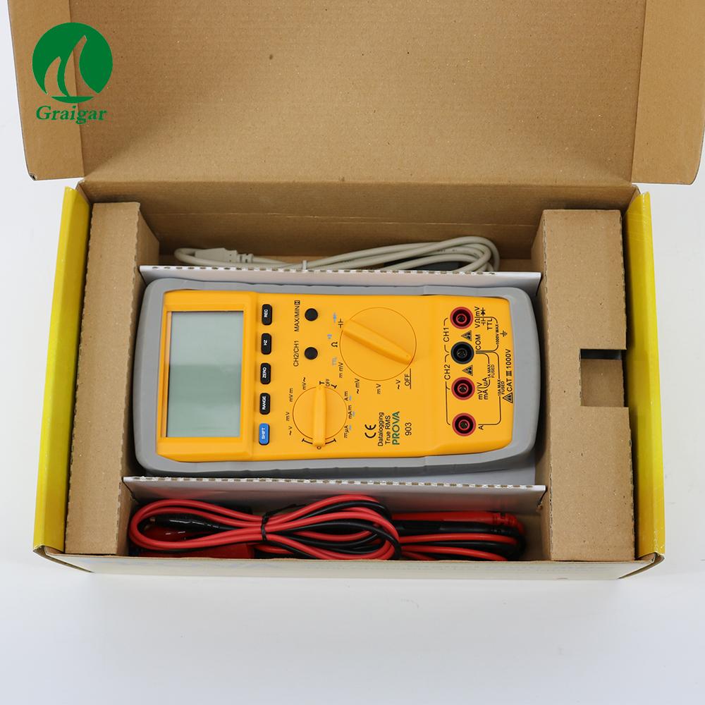 PROVA-903 Portable 2 Channels Digital MultiMeter Linear Scan 400times PROVA903 2