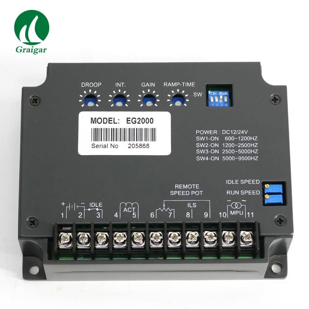 EG2000 Electric Speed Controller Board Speed Govornor Brushless Motor 5