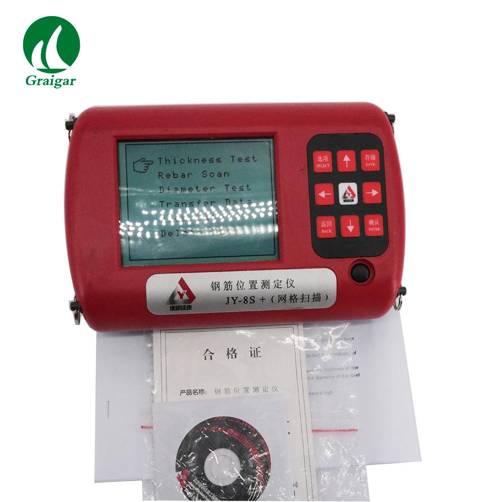 Upgrated JY-8S+ Digital Concrete Rebar Locator Scanner Covermeter JY8S+ 5