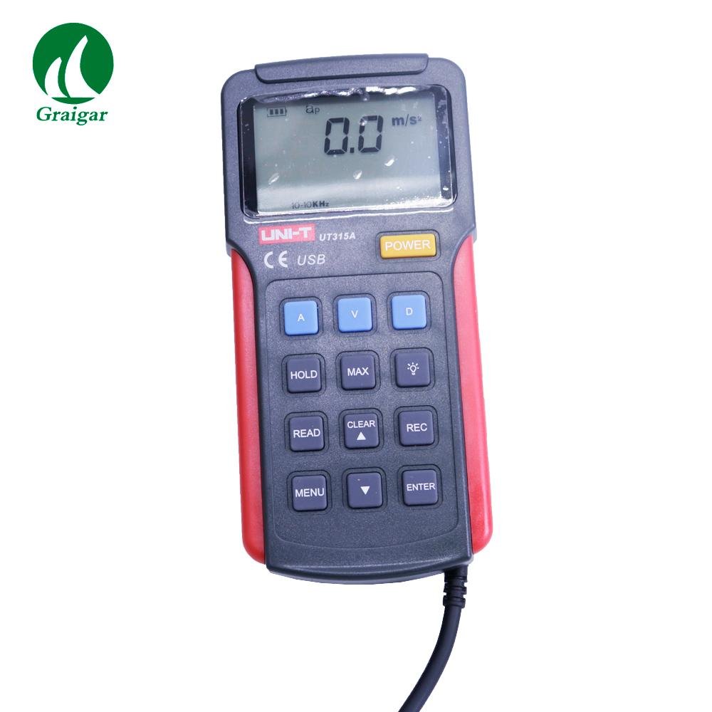 Industrial Digital Vibration Meter Vibrometer UT315A Probe Vibration Analyzer  1