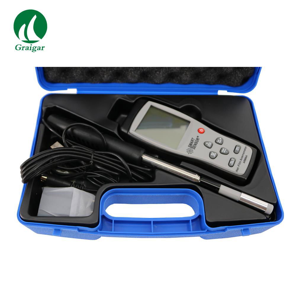  AR866A Wire Thermo-Anemometer Tester Air Flow Velocity Meter Wind Speed Meter  4