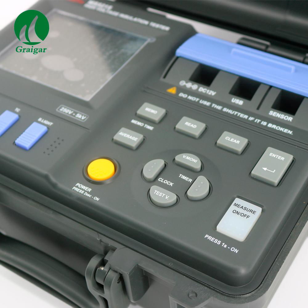 Mastech MS5215 High Voltage Digital Insulation Tester Test Voltage: 250V~5.00kv 4