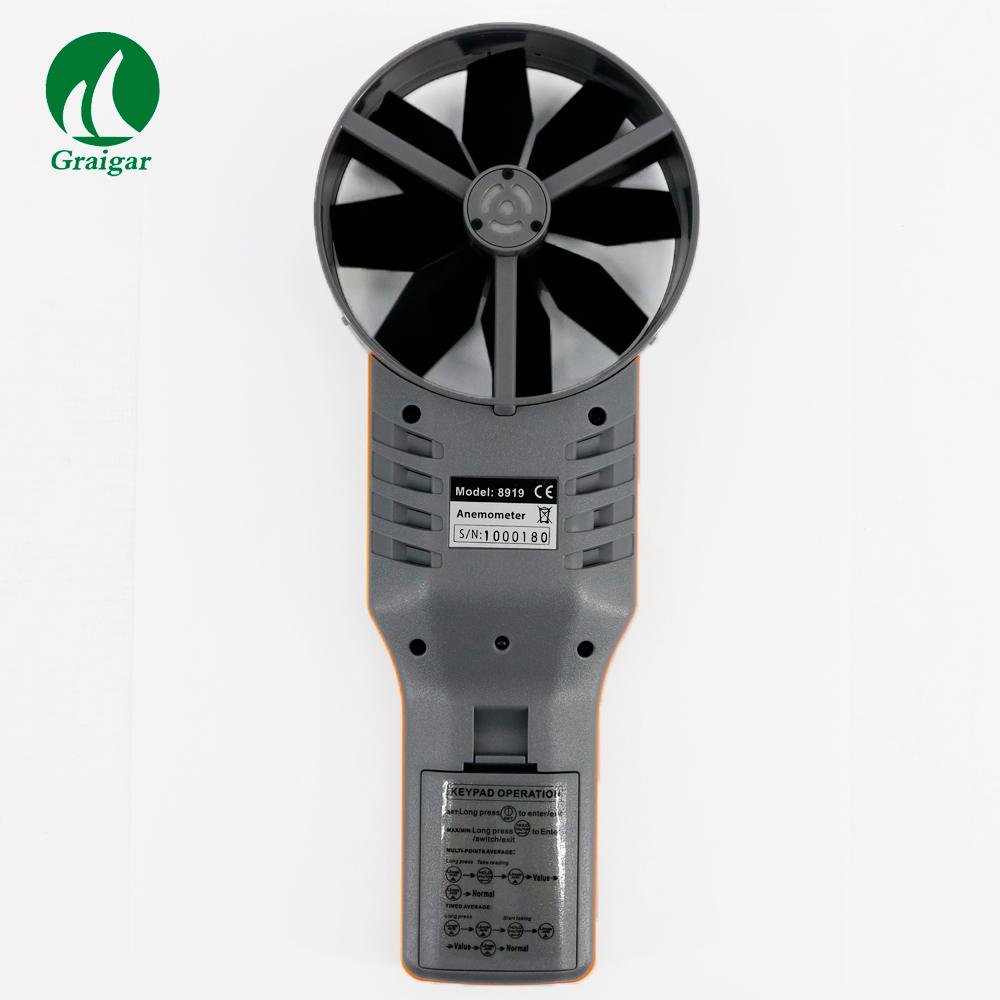 AZ8919 Digital Anemometer CO2 Air Quality Detector Wind Speed Meter 5