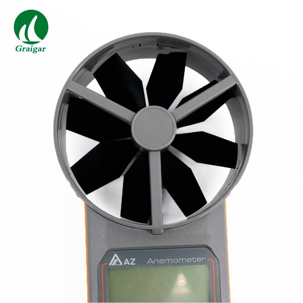 AZ8919 Digital Anemometer CO2 Air Quality Detector Wind Speed Meter 9