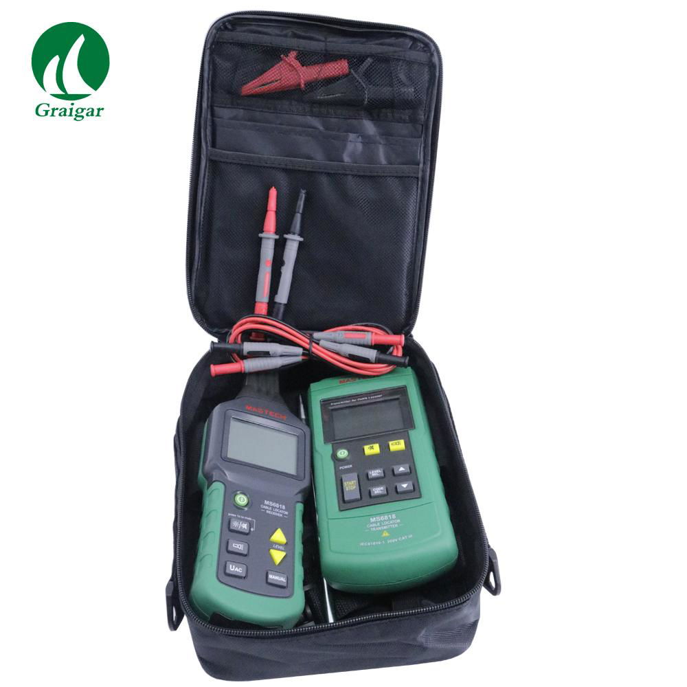 Mastech MS6818 Portable Professional Wire Cable Tracker Metal Pipe Locator 4