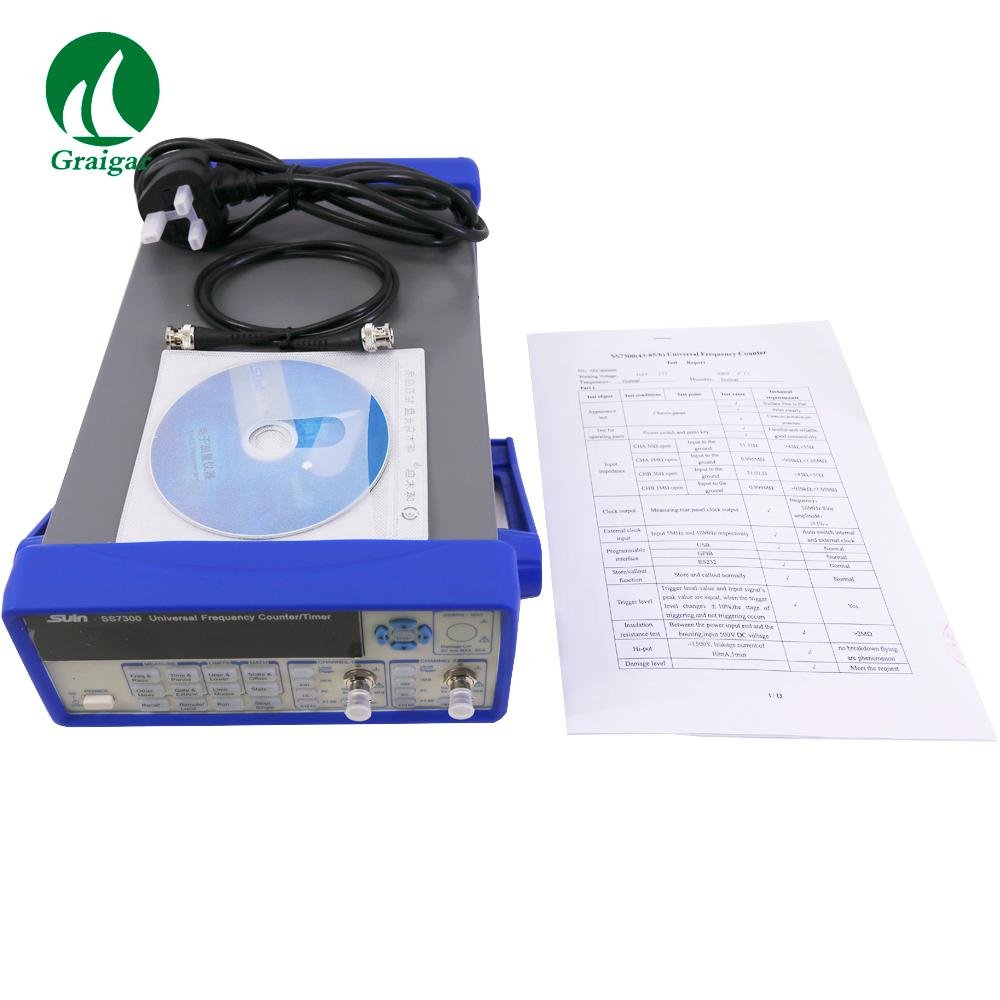 SUIN SS7300 Universal Frequency Counter Timer Measuring Resolution 10 Digits/s 5