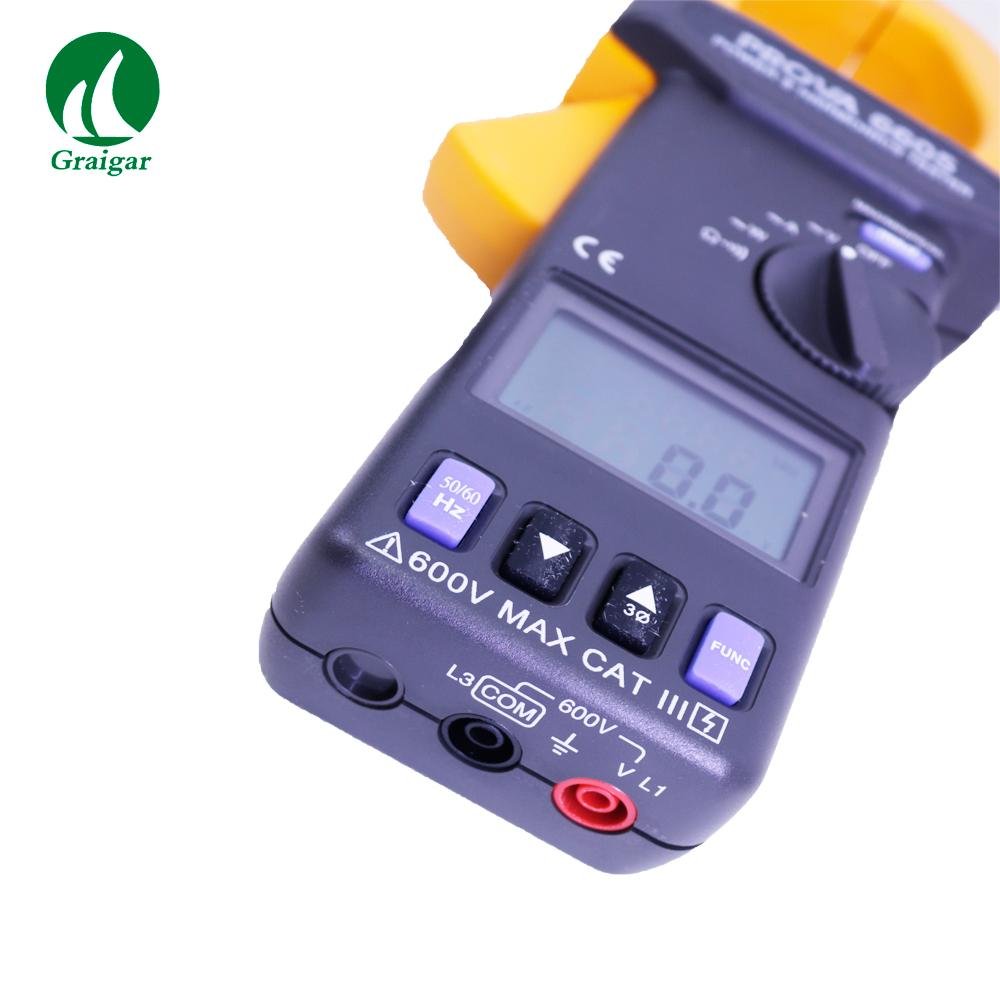 Clamp Meter AC Power Harmonic Analyzer PROVA6605 Power & Harmonics Tester 5
