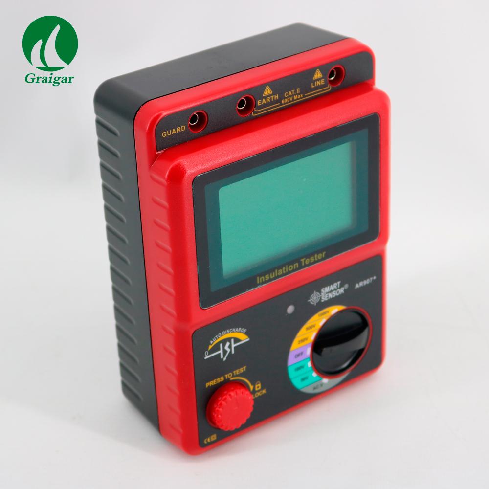 Digital Insulation Resistance Tester  Voltage meter AR907A+  AR907+ Multimeter 5