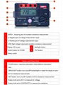 Megger meter UNI-T UT502A Digital Insulation Resistance Tester AC Voltage meter  8