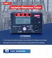 Megger meter UNI-T UT502A Digital Insulation Resistance Tester AC Voltage meter  11