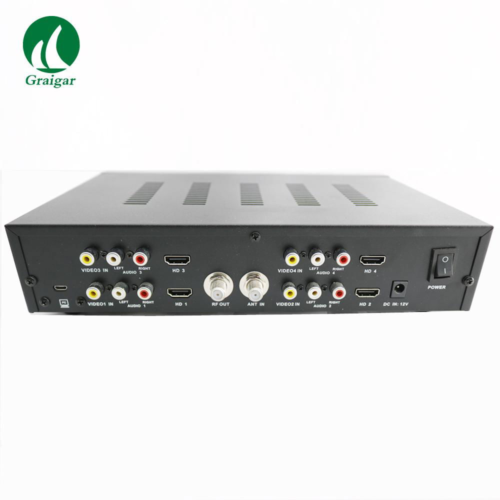 WS7990 4 Route DVB-T modulator AV HDMI Four Router DM Modulator 3