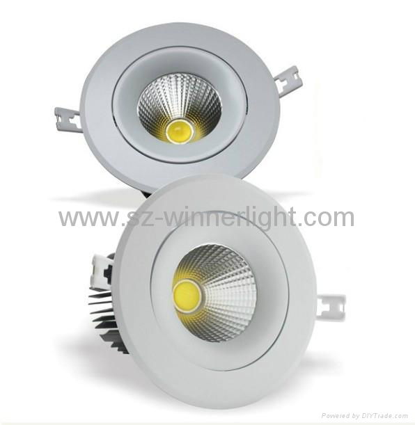 15W Rotatable cob downlights led 