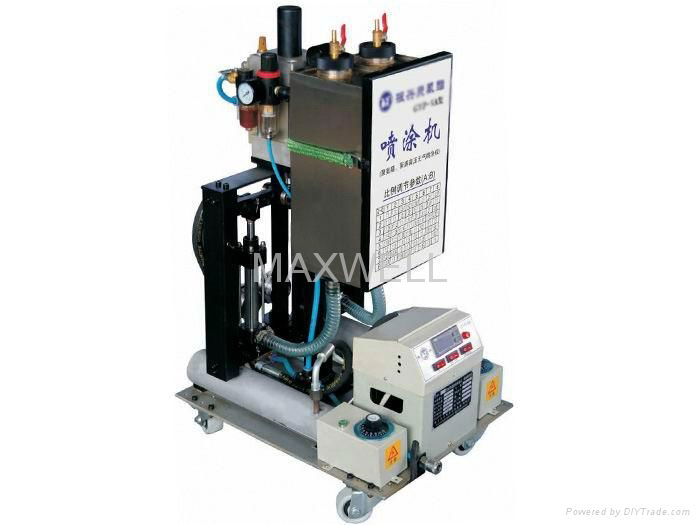 Polyurea spraying machine and polyurea coating machine