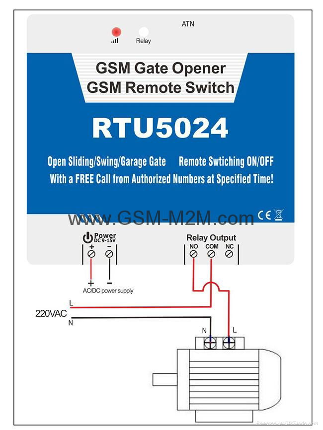 GSM 3G Gate Opener Access Control 5