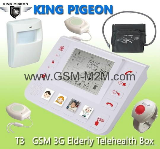 GSM 3G Senior blood pressure monitor personal  Alarm