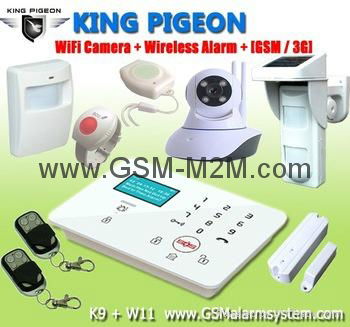 The most low price GSM  Alarm System with wifi camera  K9