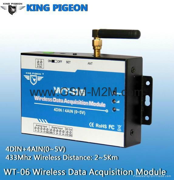 Wireless Data Logger Data Acquisition System By 433Mhz GSM 3G  3