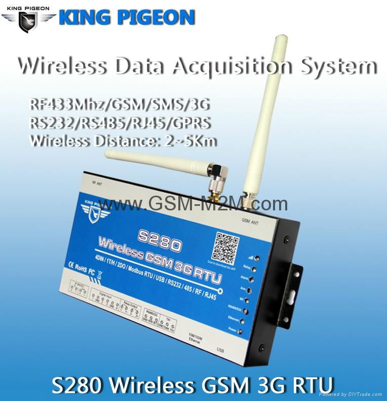 Wireless Data Logger Data Acquisition System By 433Mhz GSM 3G 