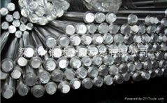 Polished stainless steel rod