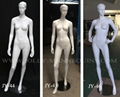 female mannequins with white matte color