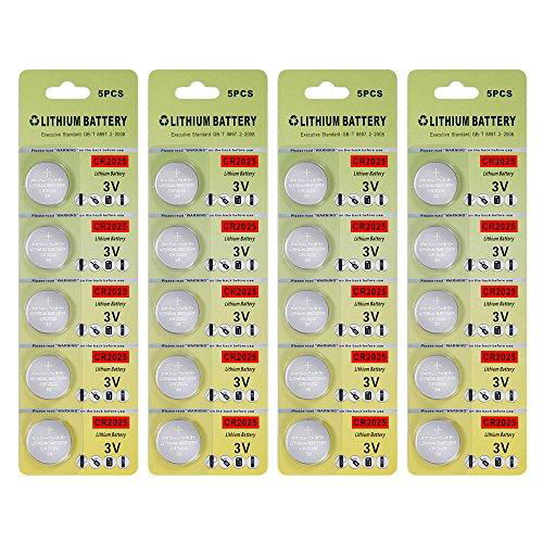 Fortune CR2025 3V Lithium Battery 20 Pack