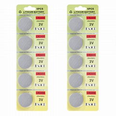 Fortune CR2450 3V Lithium Battery,Electronic Button Cell batteries for Toys 10pc