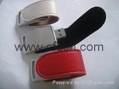 2012 New Style Leather Magnet Usb flash drive .Usb memory stick  1