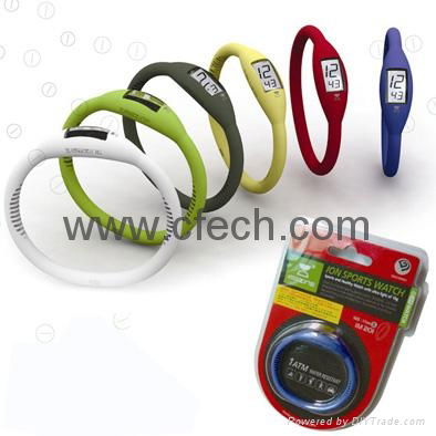 silicon watch/bracelet watch, bracelet usb , promotional gift 3