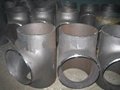 ASME B16.9 A234 WPB butt welded equal tee 3