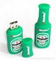 4gb pvc beer Bottle USB Flash Drive