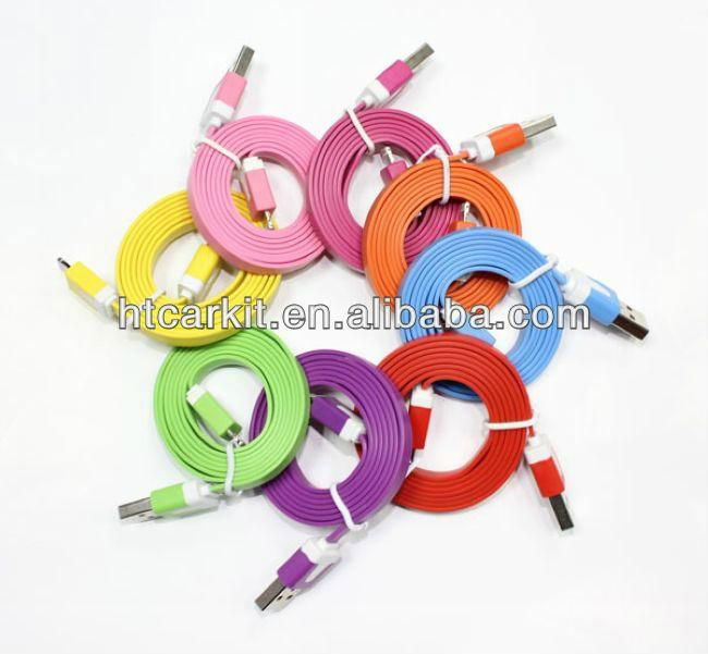 Flat Cable USB Cable For Iphone5 5