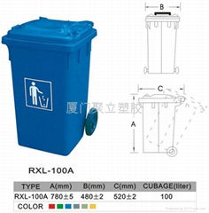 厦门龙岩漳州塑料垃圾桶  龙岩环卫垃圾桶