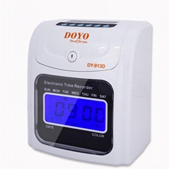 Electronic time clocks English Electronic attendance machine Employee labor card