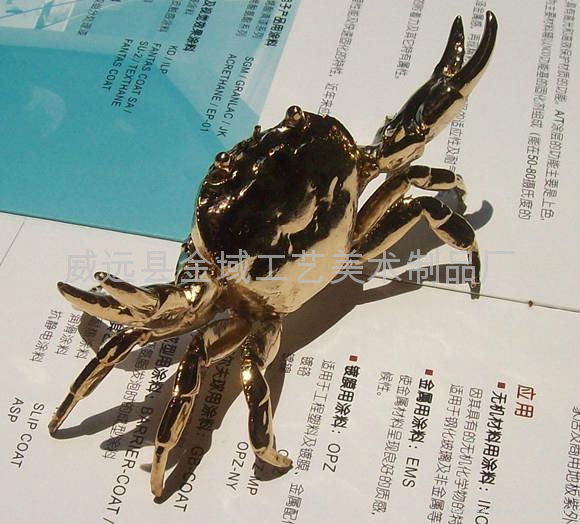 Gold-plated crab ecological simulation 2