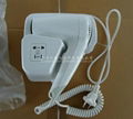 Wall Mounted hotel hair dryer with shaver socket optional 7