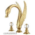 Swan Gold faucet/art faucet/villa faucet/presidential suite bathroom