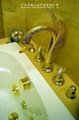 Swan Gold faucet/art faucet/villa faucet/presidential suite bathroom