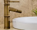 Bamboo artistic faucet bamboo joint brass tap art basin faucet 