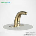 Gold luxury sensor faucet Golden automatic tap