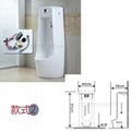 Integrated auto urinal scenic toilet lucency urinal flusher urinal funnel+sensor