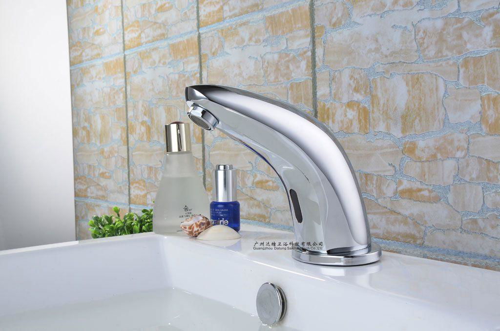 hotel high - end basin fulness electronic faucet infrared automatic sensor  tap  3