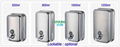 Factory direct sale 304 stainless steel wall hanging hand soap dispenser