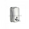 Factory direct sale 304 stainless steel wall hanging hand soap dispenser